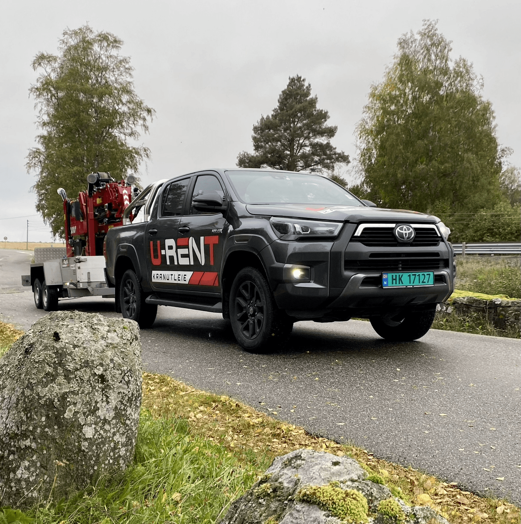 Bildekor for U-Rent Kranutleie - Skilt og dekor fra Informativ Reklame på Skarnes