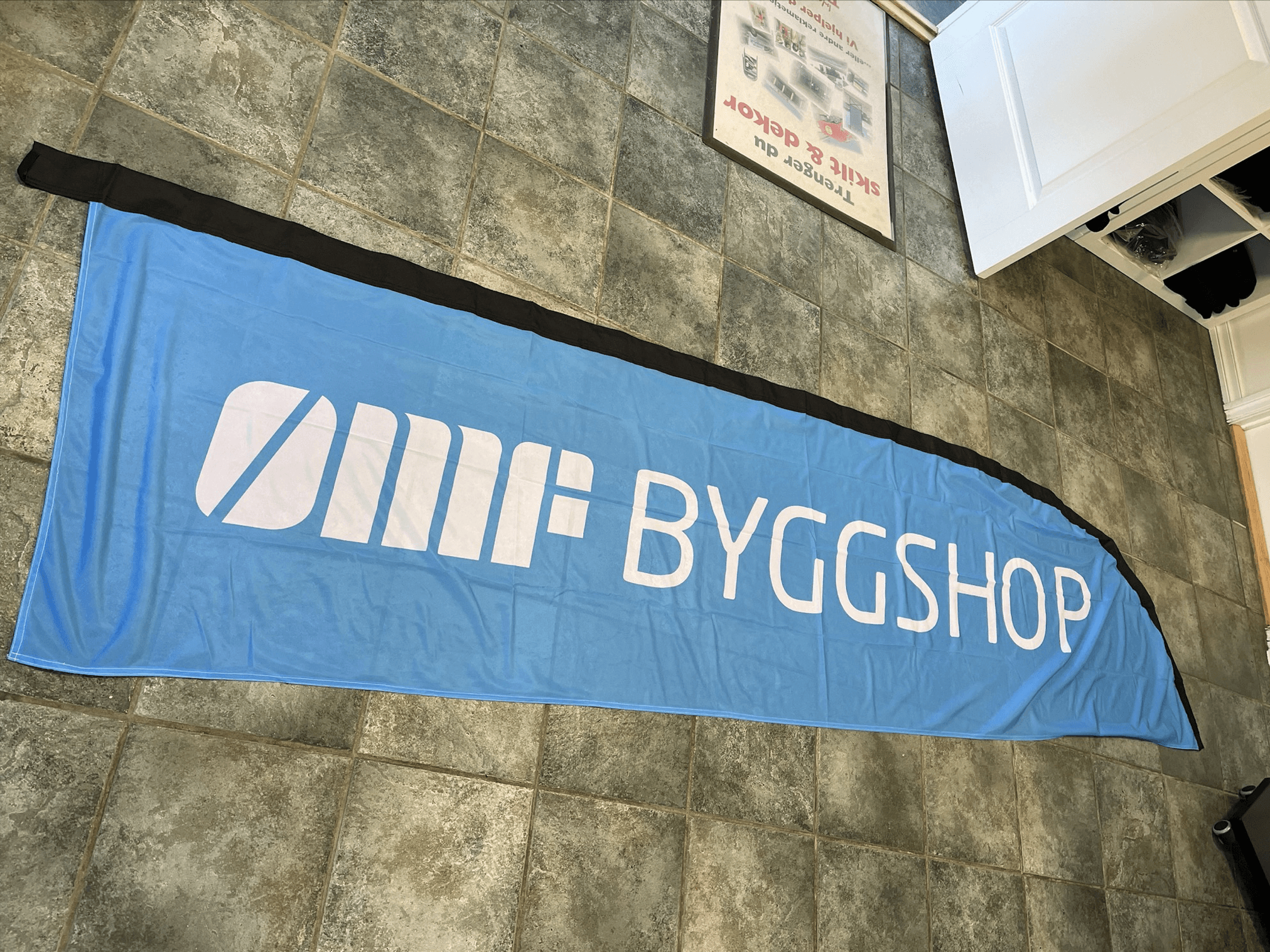Messebanner for MF Byggshop - Messeutstyr fra Informativ Reklame